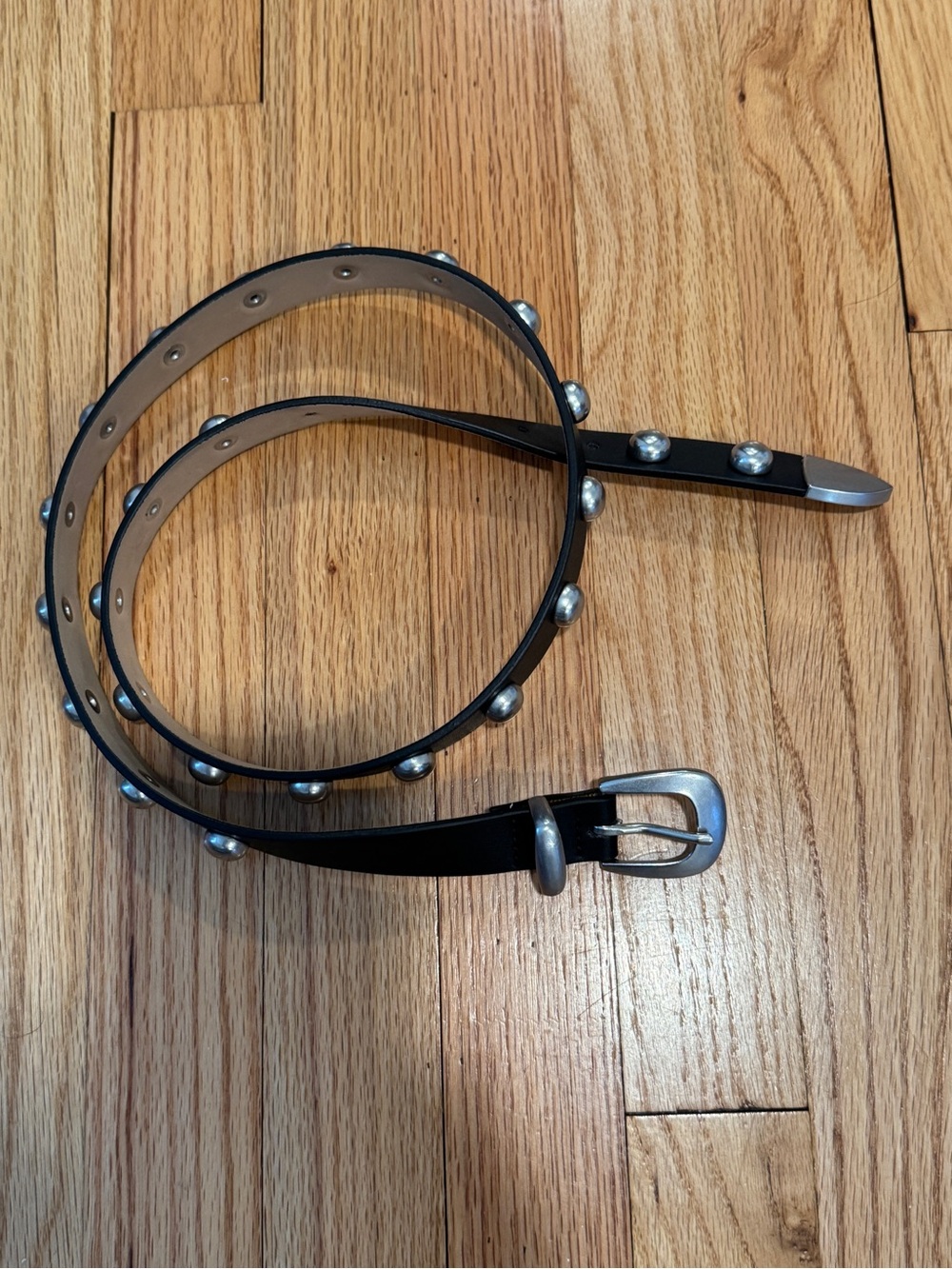 GAP Black Studded Western Belt Size L